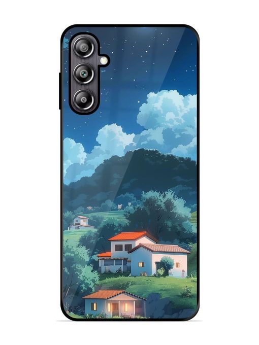 Peaceful Nightscape Glossy Soft Edge Case for Samsung Galaxy F54 (5G) Chachhi