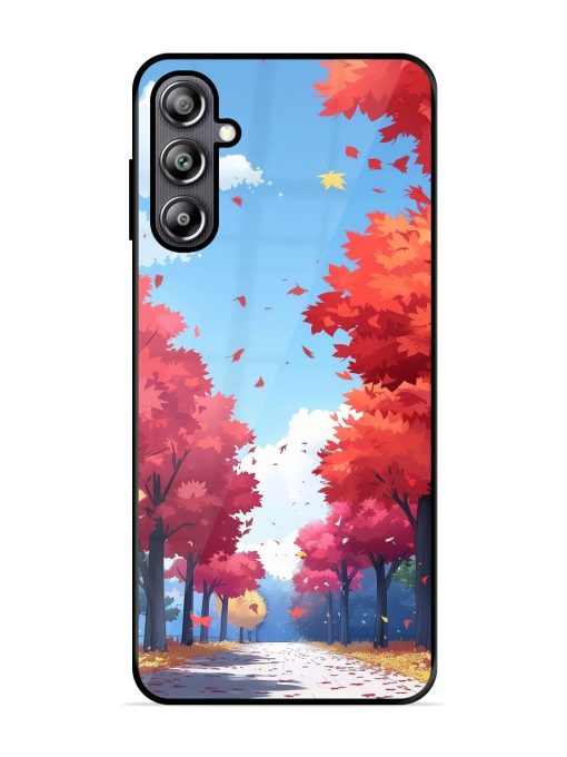 Autumn'S Embrace Glossy Soft Edge Case for Samsung Galaxy F54 (5G) Chachhi