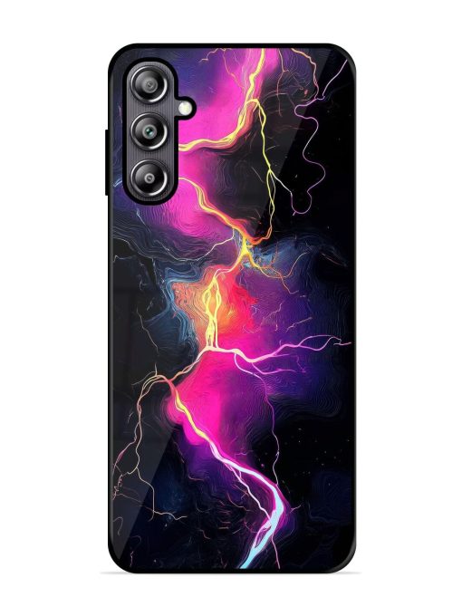 Electric Dreams Glossy Soft Edge Case for Samsung Galaxy F54 (5G) Chachhi