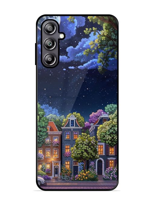 Moonlit Streets Glossy Soft Edge Case for Samsung Galaxy F54 (5G) Chachhi