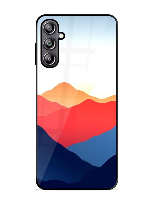 Sunset Peaks Glossy Soft Edge Case for Samsung Galaxy F54 (5G) Chachhi