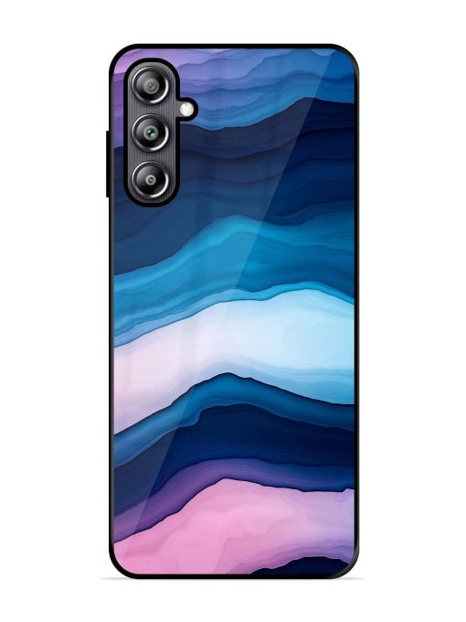 Oceanic Layers Glossy Soft Edge Case for Samsung Galaxy F54 (5G) Chachhi