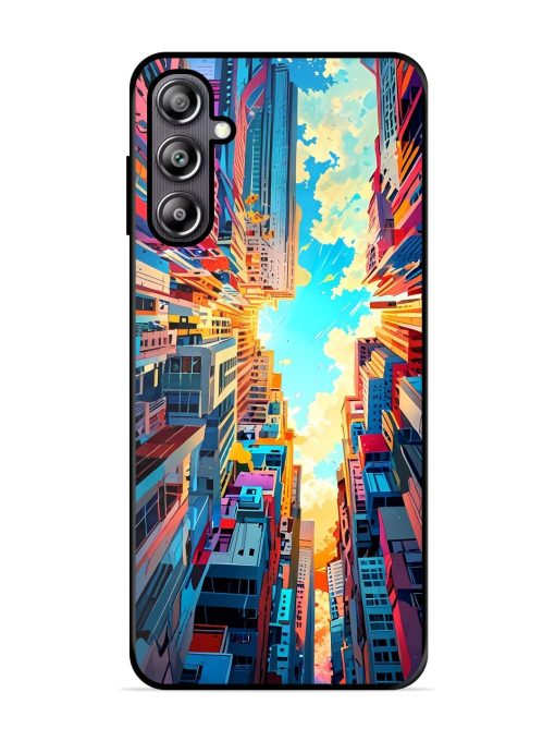 Skyward City Glossy Soft Edge Case for Samsung Galaxy F54 (5G) Chachhi