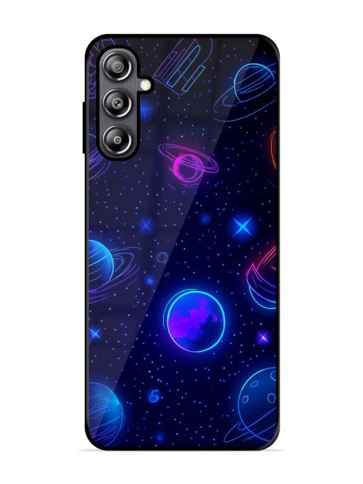 Neon Cosmos Glossy Soft Edge Case for Samsung Galaxy F54 (5G) Chachhi