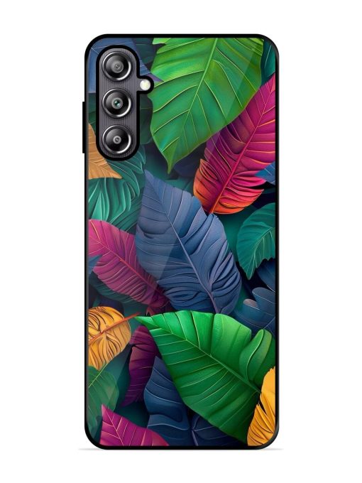 Tropical Tapestry Glossy Soft Edge Case for Samsung Galaxy F54 (5G) Chachhi