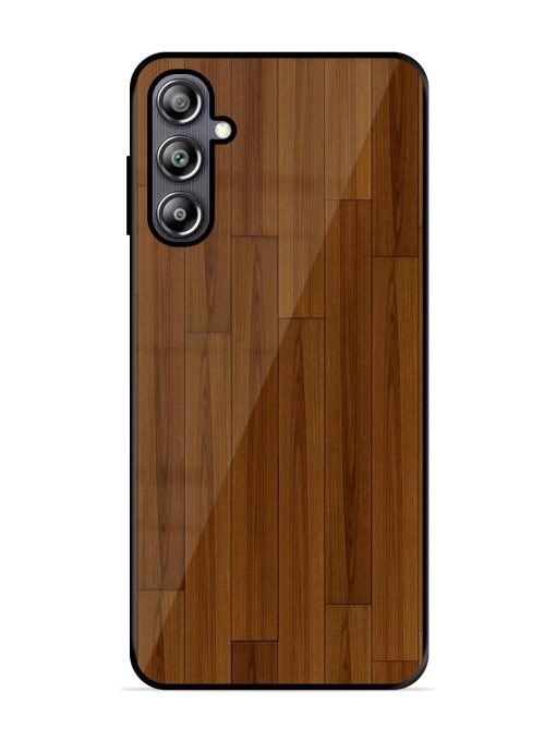 Warm Woodgrain Glossy Soft Edge Case for Samsung Galaxy F54 (5G) Chachhi