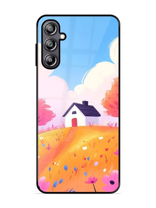 Hilltop Haven Glossy Soft Edge Case for Samsung Galaxy F54 (5G) Chachhi