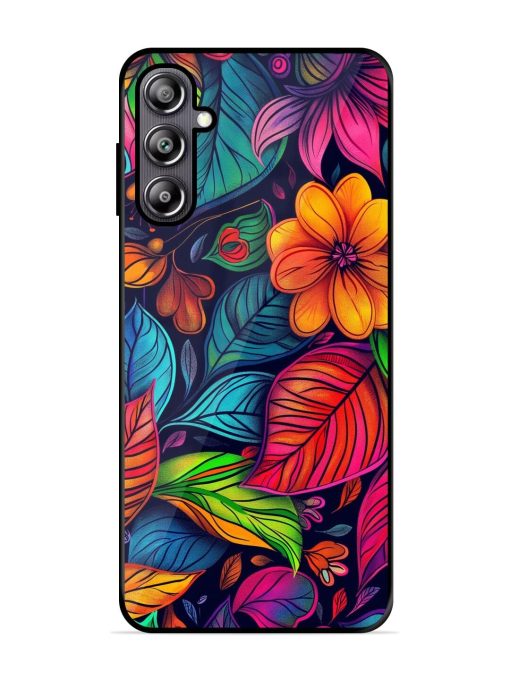 Rainbow Of Blooms Glossy Soft Edge Case for Samsung Galaxy F54 (5G) Chachhi