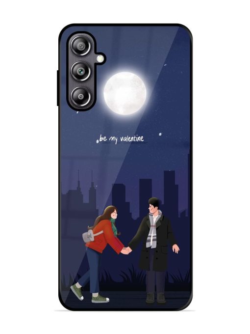 Moonlight Proposal Glossy Soft Edge Case for Samsung Galaxy F54 (5G) Chachhi