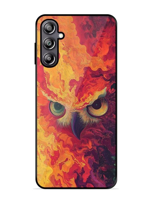 Fiery Owl Glossy Soft Edge Case for Samsung Galaxy F54 (5G)