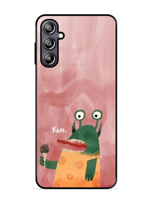 Hungry Monster Glossy Soft Edge Case for Samsung Galaxy F54 (5G) Chachhi