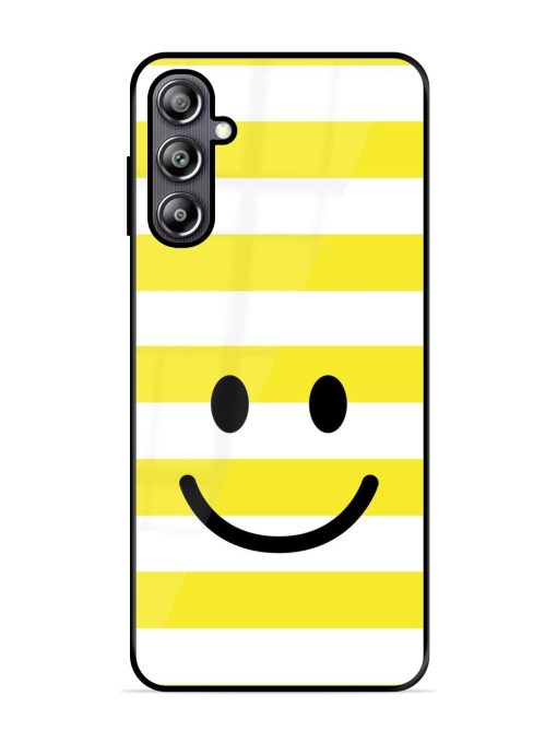 Smiling Stripes Glossy Soft Edge Case for Samsung Galaxy F54 (5G) Chachhi