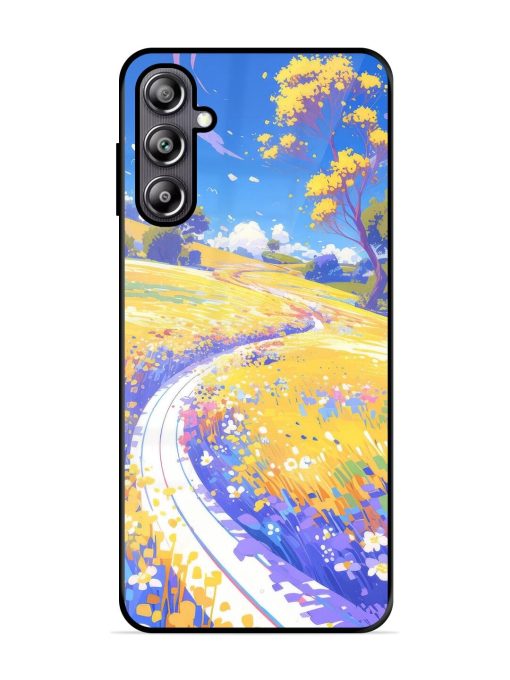 Vibrant Spring Meadow Glossy Soft Edge Case for Samsung Galaxy F54 (5G) Chachhi