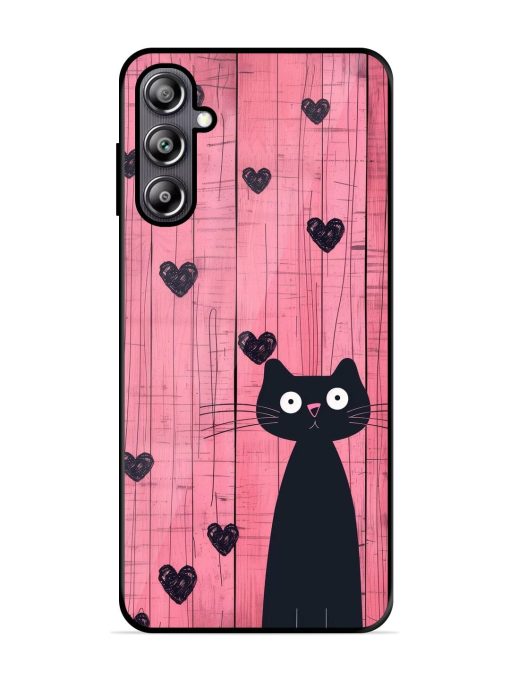 Feline Valentine'S Day Glossy Soft Edge Case for Samsung Galaxy F54 (5G) Chachhi