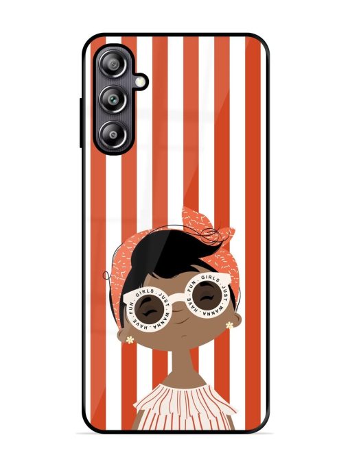 Girls Just Wanna Have Fun Glossy Soft Edge Case for Samsung Galaxy F54 (5G) Chachhi