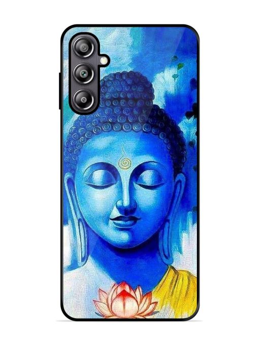 Serene Buddha With Lotus Glossy Soft Edge Case for Samsung Galaxy F54 (5G) Chachhi