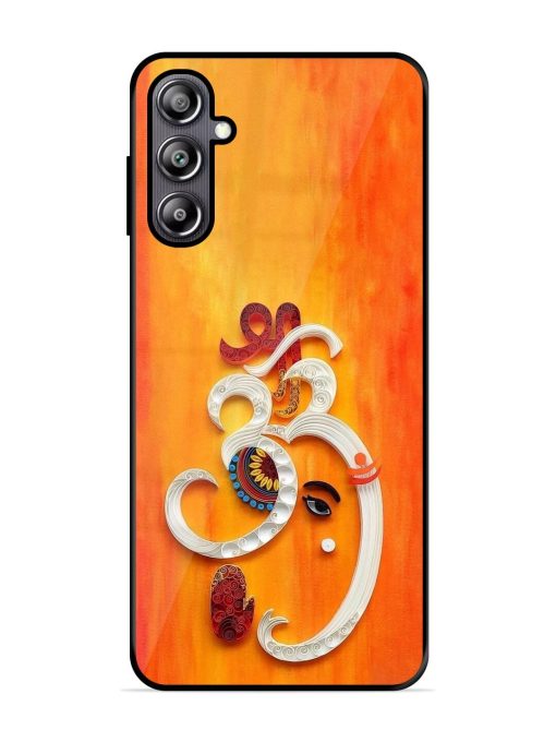 Ganesha In Quilling Art Glossy Soft Edge Case for Samsung Galaxy F54 (5G) Chachhi