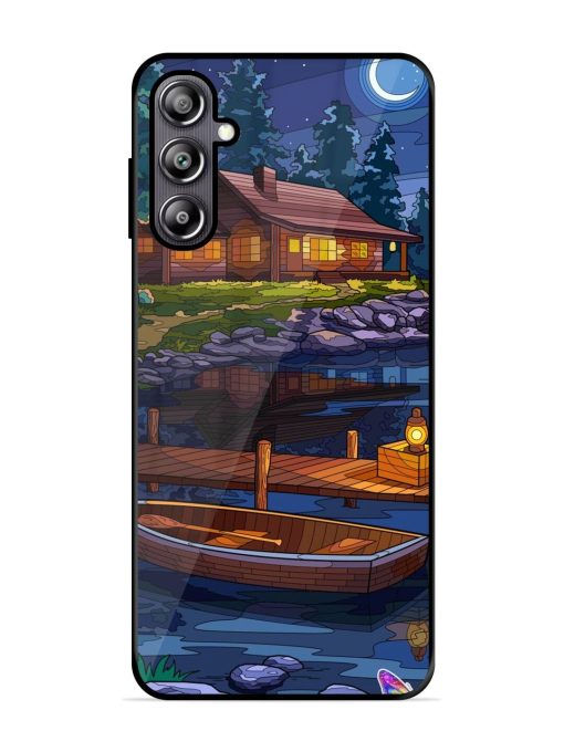 Moonlit Serenity Glossy Soft Edge Case for Samsung Galaxy F54 (5G) Chachhi