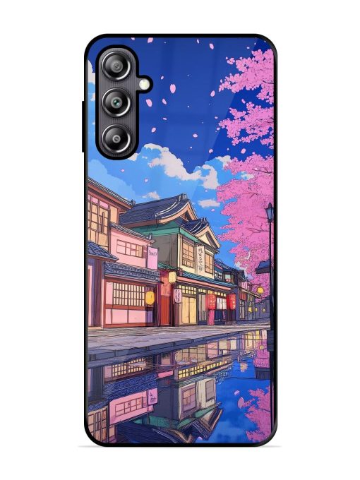 Tranquil Reflections Glossy Soft Edge Case for Samsung Galaxy F54 (5G) Chachhi