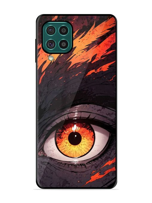 Inferno Gaze Glossy Soft Edge Case for Samsung Galaxy F62 Chachhi