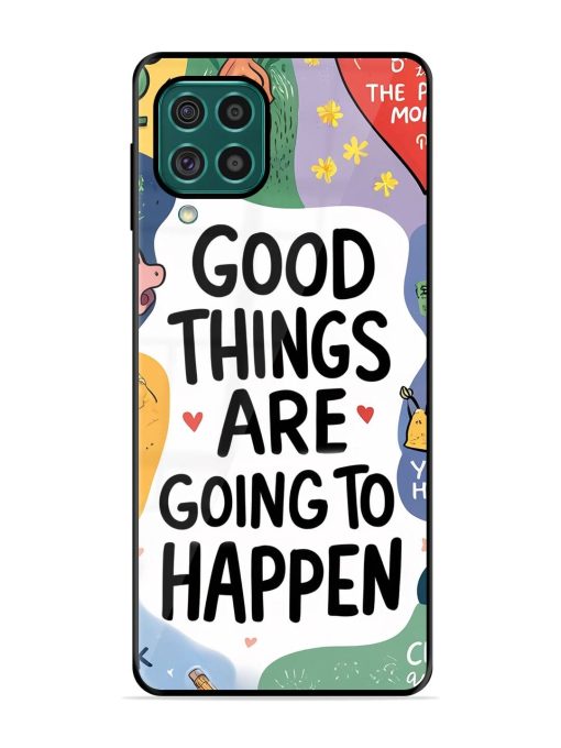 Uplifting Scribbles Glossy Soft Edge Case for Samsung Galaxy F62