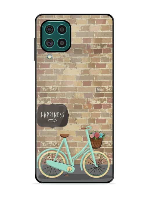 Pedaling Towards Happiness Glossy Soft Edge Case for Samsung Galaxy F62 Chachhi