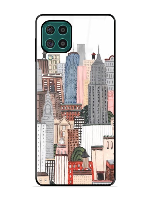 Cityscape Dreams Glossy Soft Edge Case for Samsung Galaxy F62 Chachhi