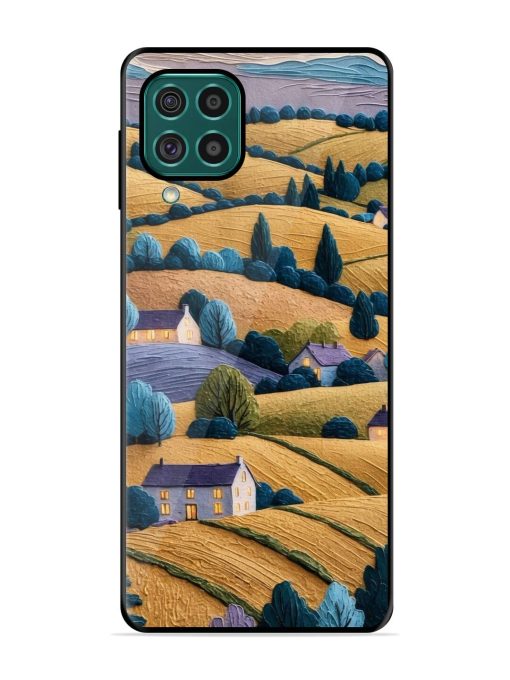 Rolling Hilltop Haven Glossy Soft Edge Case for Samsung Galaxy F62 Chachhi