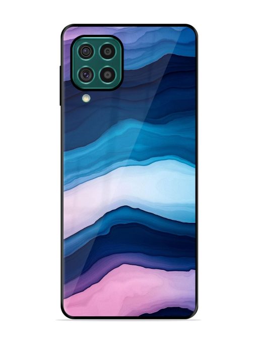 Oceanic Layers Glossy Soft Edge Case for Samsung Galaxy F62 Chachhi