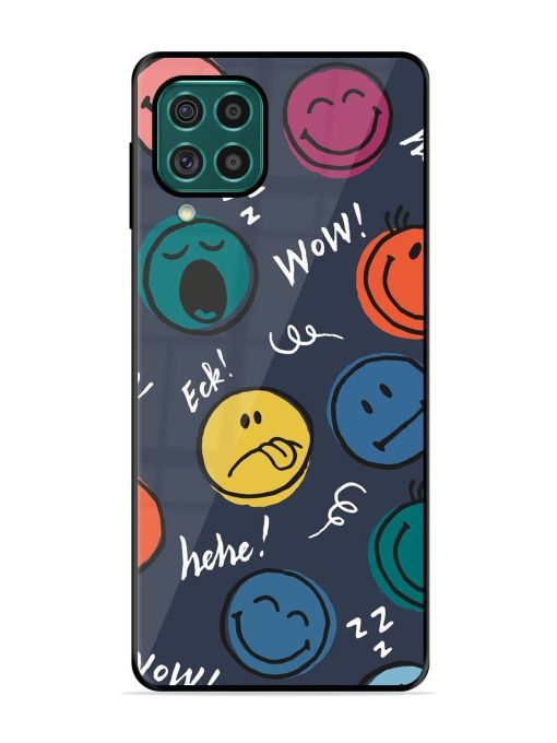 Emoticon Parade Glossy Soft Edge Case for Samsung Galaxy F62