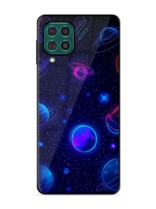 Neon Cosmos Glossy Soft Edge Case for Samsung Galaxy F62 Chachhi