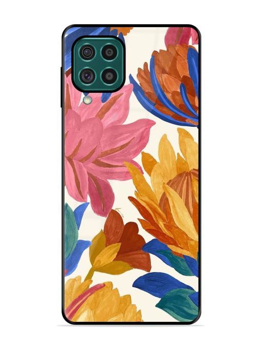 Blooming Tapestry Glossy Soft Edge Case for Samsung Galaxy F62 Chachhi