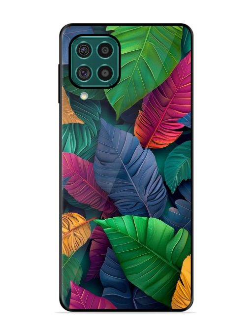 Tropical Tapestry Glossy Soft Edge Case for Samsung Galaxy F62 Chachhi