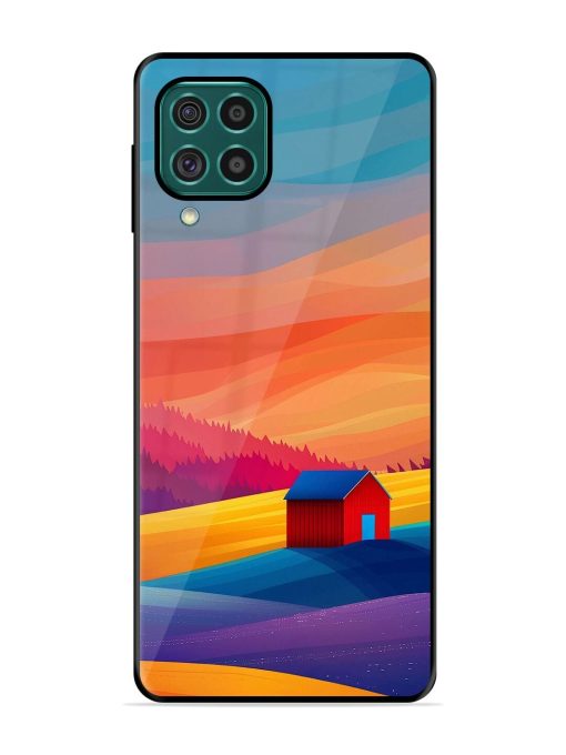 Sunset Solitude Glossy Soft Edge Case for Samsung Galaxy F62 Chachhi