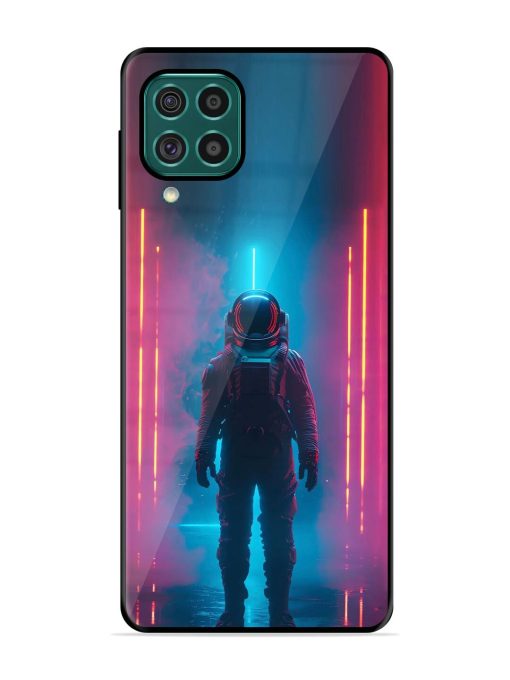 Neon Astronaut Glossy Soft Edge Case for Samsung Galaxy F62 Chachhi