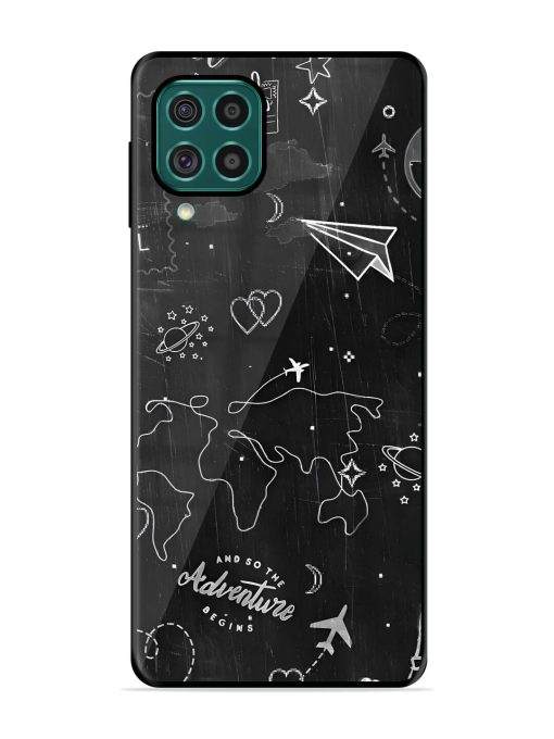 Wanderlust Sketchbook Glossy Soft Edge Case for Samsung Galaxy F62 Chachhi