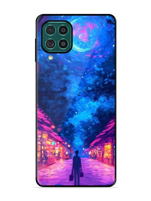 Neon Nightscape Glossy Soft Edge Case for Samsung Galaxy F62