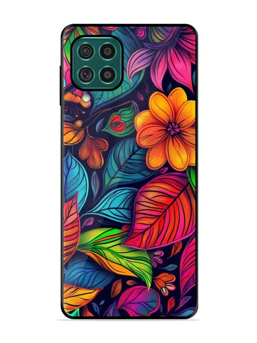 Rainbow Of Blooms Glossy Soft Edge Case for Samsung Galaxy F62 Chachhi