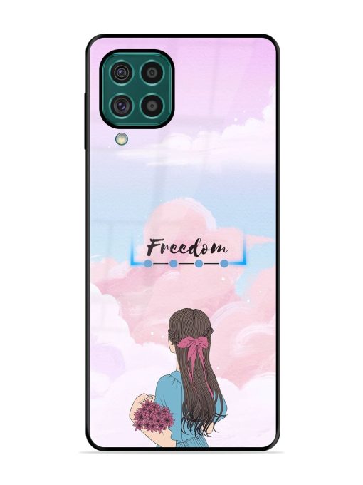 Skyward Dreams Glossy Soft Edge Case for Samsung Galaxy F62 Chachhi