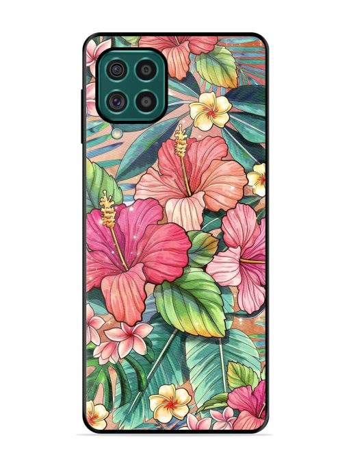 Tropical Tapestry Glossy Soft Edge Case for Samsung Galaxy F62