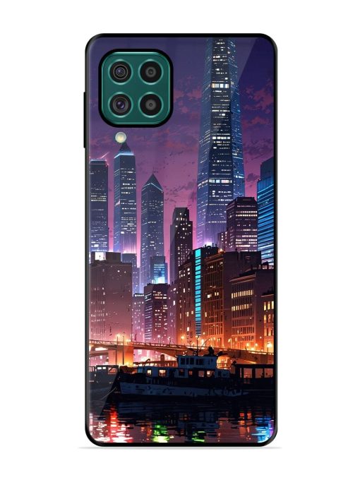 Neon Nightscape Glossy Soft Edge Case for Samsung Galaxy F62