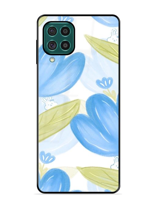 Bunny'S Blue Garden Glossy Soft Edge Case for Samsung Galaxy F62