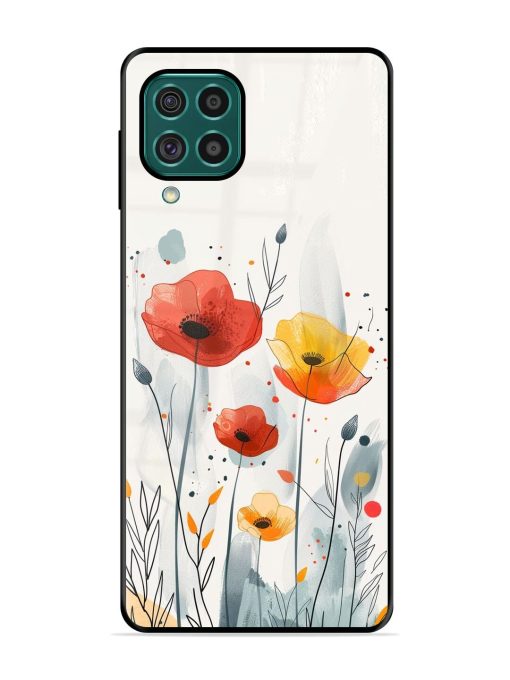 Poppy Fields Glossy Soft Edge Case for Samsung Galaxy F62