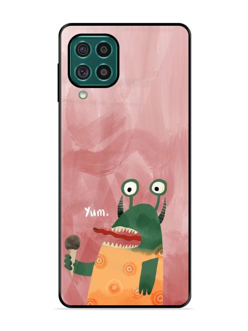 Hungry Monster Glossy Soft Edge Case for Samsung Galaxy F62