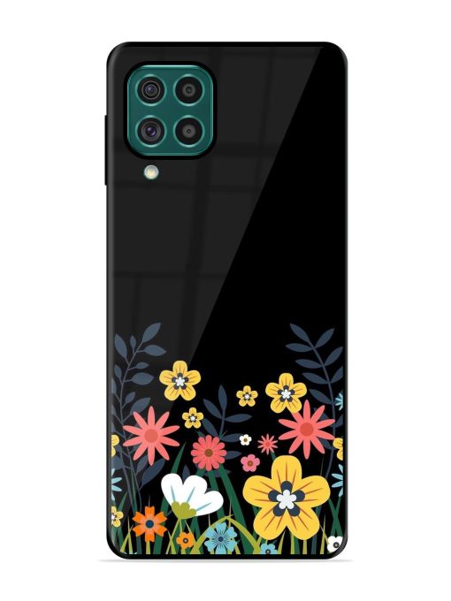 Floral Night Sky Glossy Soft Edge Case for Samsung Galaxy F62