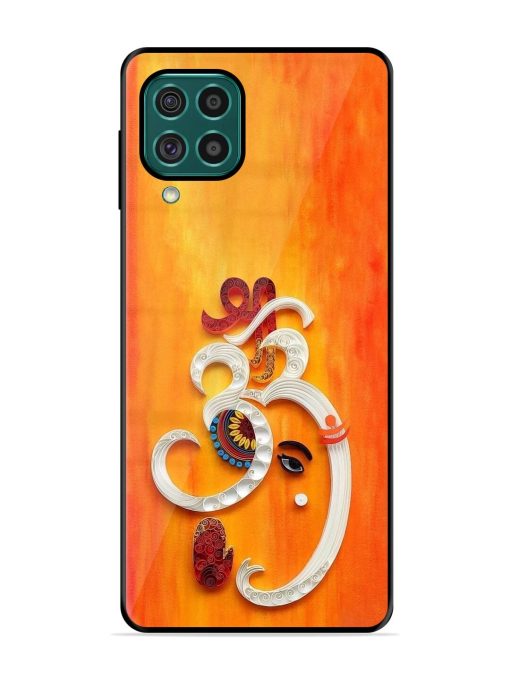 Ganesha In Quilling Art Glossy Soft Edge Case for Samsung Galaxy F62 Chachhi