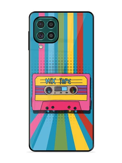 Retro Cassette Tapes Glossy Soft Edge Case for Samsung Galaxy F62 Chachhi