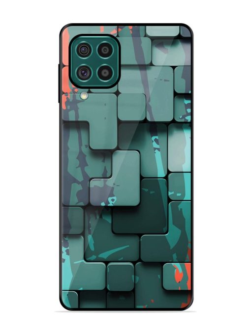 Abstract Geometric Mosaic Glossy Soft Edge Case for Samsung Galaxy F62 Chachhi