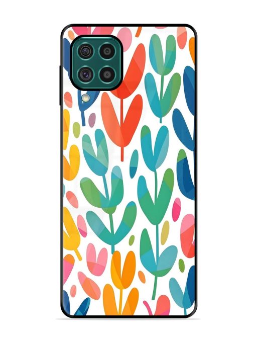 Rainbow Of Blooms Glossy Soft Edge Case for Samsung Galaxy F62 Chachhi