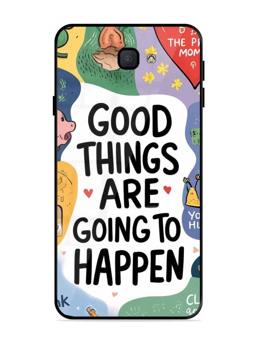 Uplifting Scribbles Glossy Soft Edge Case for Samsung Galaxy J7 Prime Chachhi